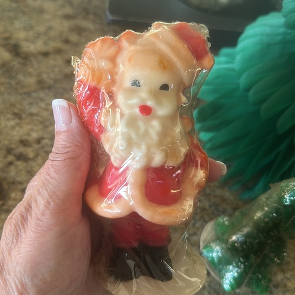 NWT Vintage 1950's Santa & Christmas Tree Gurley Candles - Picture 8 of 9